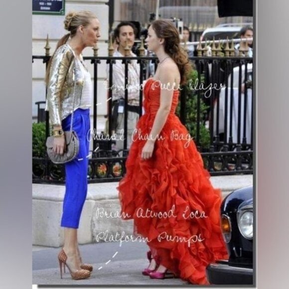 Brian Atwood Loca Studded Pumps Women Size 37.5 US‎ 6 - Picture 3 of 13